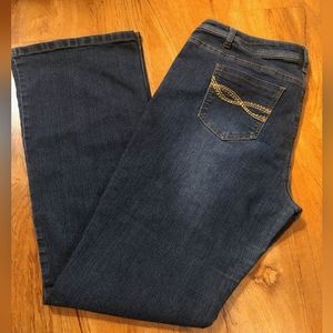 Women's NRJ Jeans 👖 blue denim,zipper, Size 16T